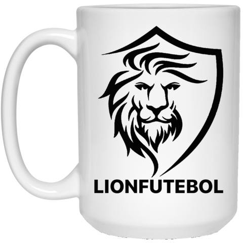 LionFutebol 15 oz. White Mug