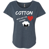 Cotton Love Ladies Triblend Dolman Sleeve