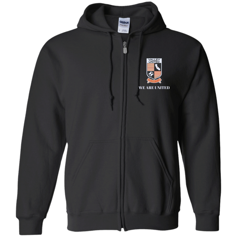 Valley United Embroidered Zip Up Hooded Sweatshirt